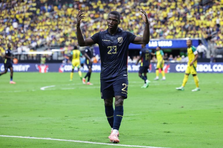 Moisés Caicedo, MVP del partido ante Jamaica