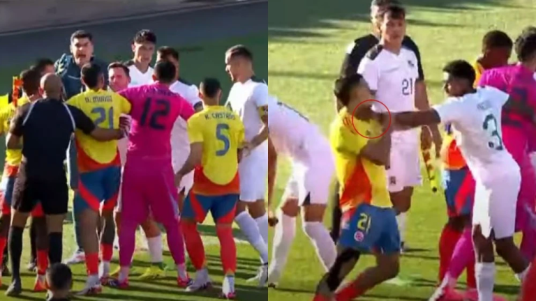 (VIDEO) Tremenda pelea entre jugadores de Colombia y Bolivia tras una fuerte falta a Luis Díaz
