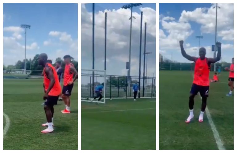 (VIDEO) Al ángulo: Moisés Caicedo y su precisión en el entrenamiento de La Tri