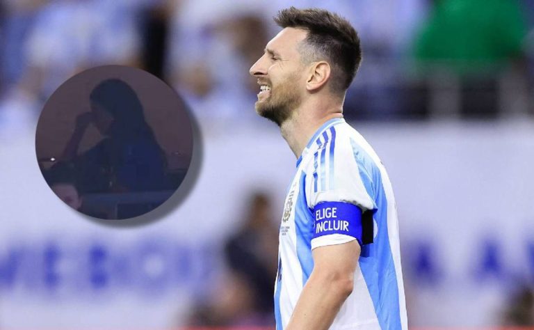 (VIDEO) Así reaccionó Antonella Roccuzzo al penal fallado de Messi vs. Ecuador