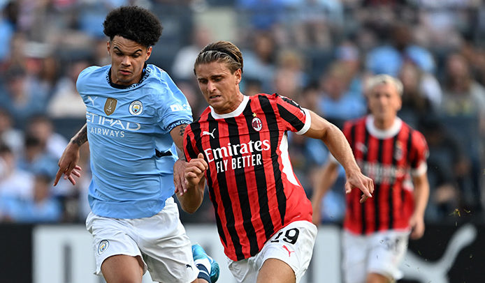 Milan se impuso al Manchester City en un amistoso pretemporada disputado en New York