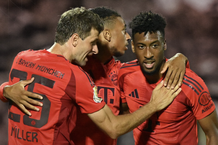 CON PIE DERECHO: Bayern Munich goleó 4-0 en la primera ronda del DFB Pokal