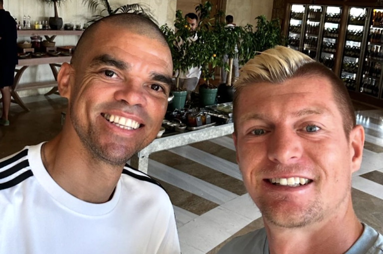 El reencuentro entre Kroos y Pepe