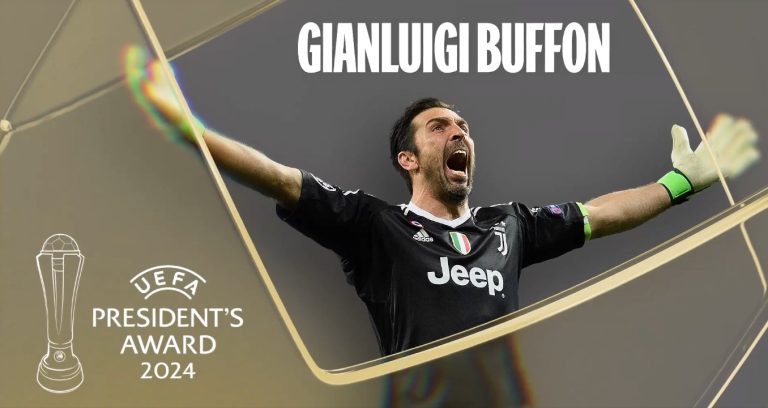 (VIDEO) Buffon recibió el Premio Presidencial de la UEFA