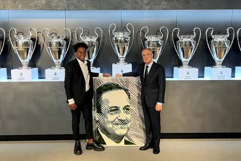 El curioso regalo de Endrick a Florentino Pérez