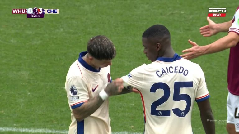 Moisés Caicedo fue capitán por unos minutos en el West Ham – Chelsea
