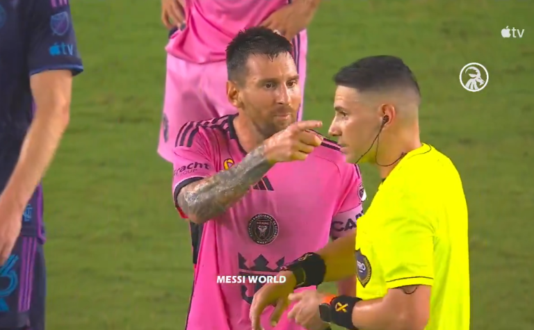 (VIDEO) “Mala leche”: la furia de Messi tras el empate del Inter Miami