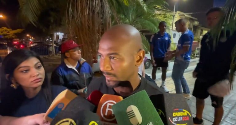 Oscar Bagüí, contento por el primer gol de su hijo con Emelec: “Está creciendo a pasos agigantados”
