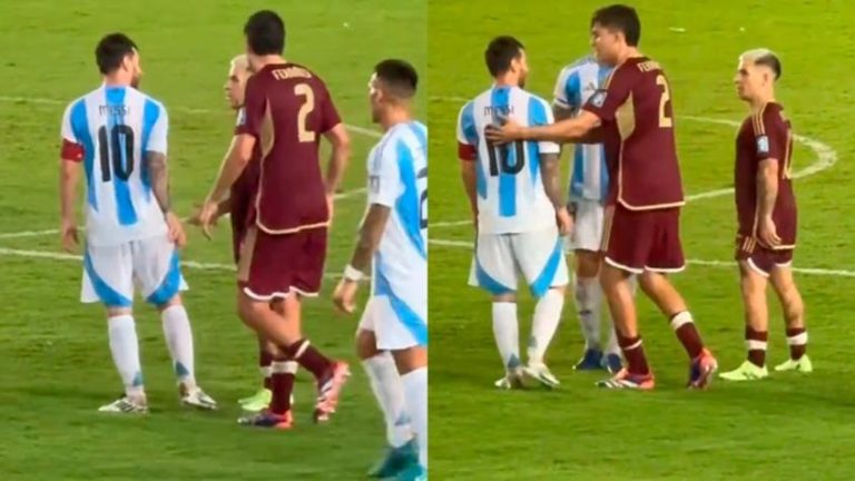 (VIDEO) Captaron fuerte cruce entre Messi y Soteldo por las Eliminatorias