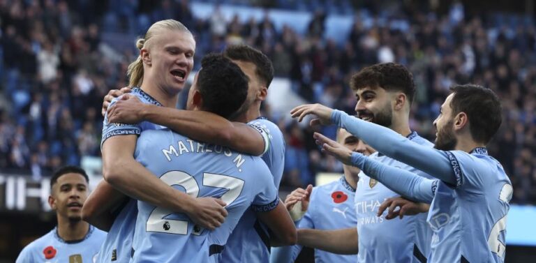 Haaland le dio el triunfo al Manchester City en la Premier League