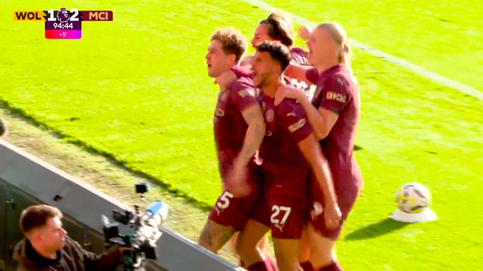 (VIDEO) CON GOL AL MINUTO 94: Dramática victoria del Manchester City ante el Wolverhampton