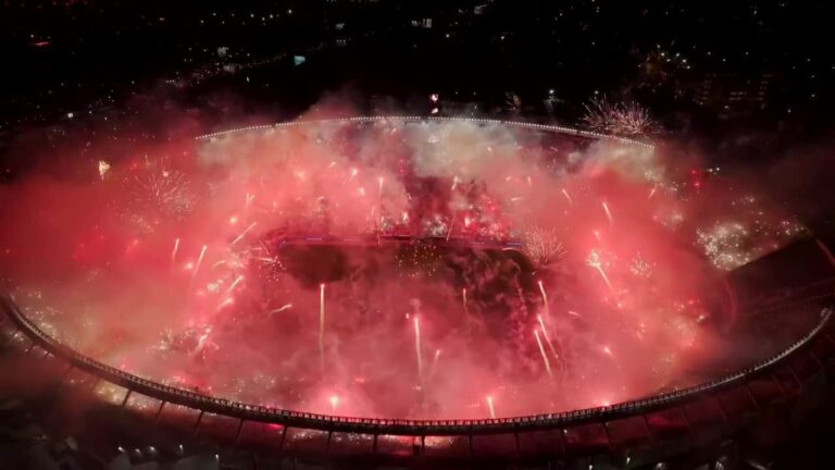 (VIDEO) El épico recibimiento para River en la revancha ante Atlético Mineiro