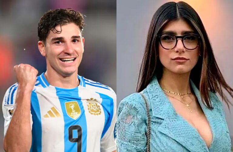 Insólito: Mia Khalifa salió a negar un romance con Julián Álvarez