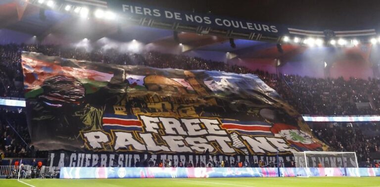 Gobierno francés arremete contra el PSG por la pancarta ‘Palestina libre’: “Es inaceptable”