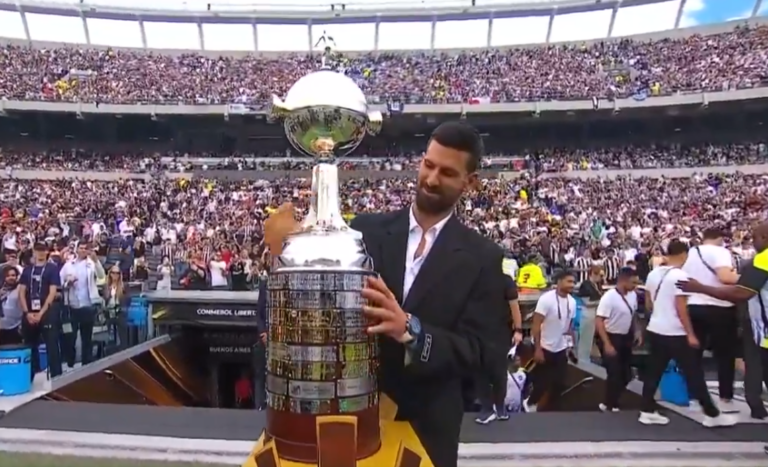 (VIDEO) Djokovic presentó la Copa Libertadores previo a la final