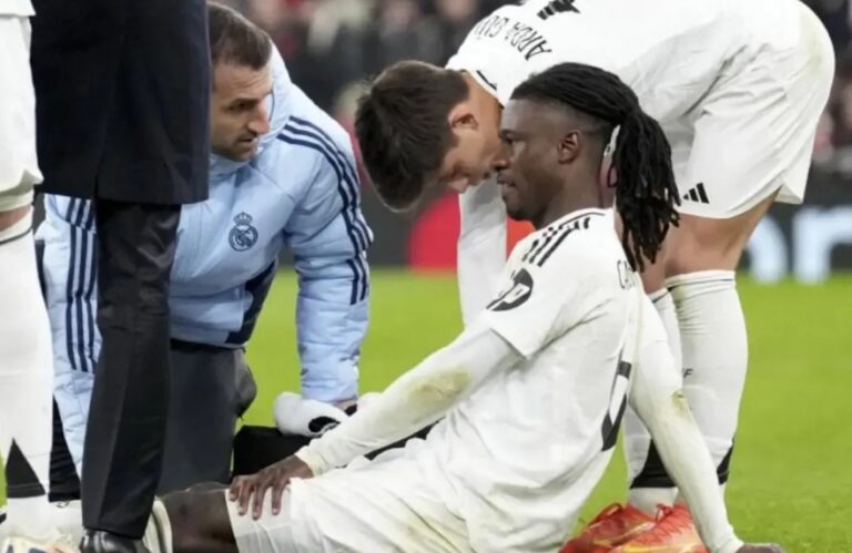 Camavinga se lesionó y enciende alarmas en el Real Madrid