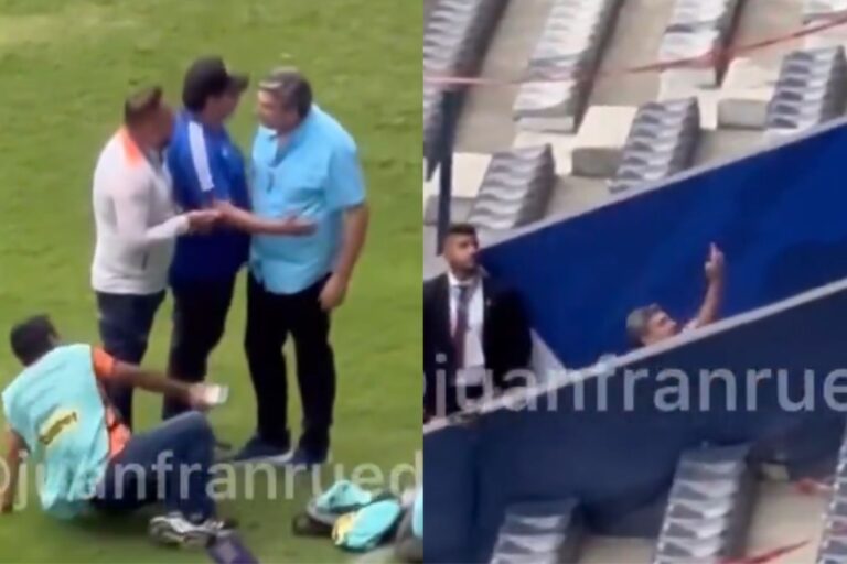 (VIDEO) Directivo de Emelec increpó a periodista e hizo gestos obscenos hacia los hinchas