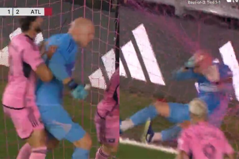 (VIDEO) LO EMPUJÓ AL ARQUERO RIVAL: Campana salió en defensa de Messi tras su gol