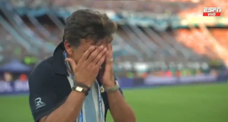 (VIDEO) Las lágrimas de Gustavo Costas tras ganar la Sudamericana