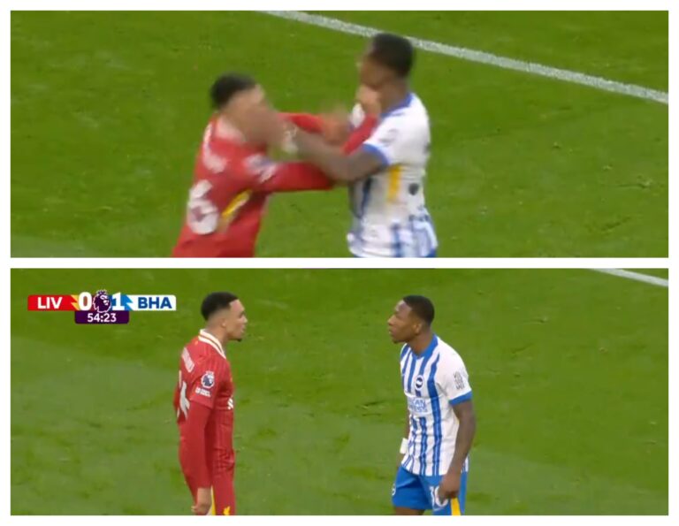 (VIDEO) El encontrón entre Pervis Estupiñán y Alexander Arnold