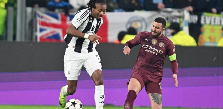 El Manchester City condena los abusos racistas a Kyle Walker tras la derrota ante la Juventus
