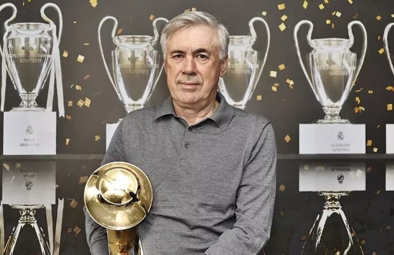 Carlo Ancelotti ganó premio a mejor DT de los Globe Soccer Awards