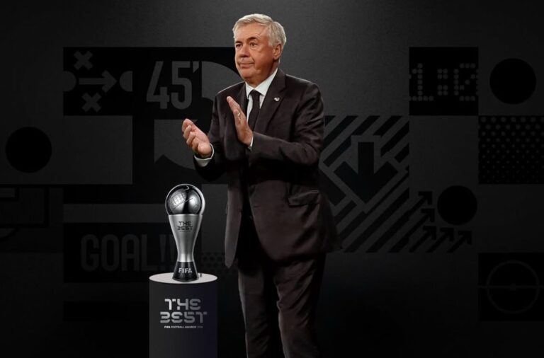 Ancelotti ganador del Premio The Best al Mejor Entrenador de la FIFA 2024