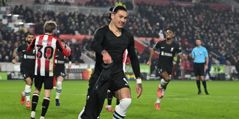 (VIDEO) Darwin Núñez, el héroe del Liverpool en una victoria épica sobre Brentford