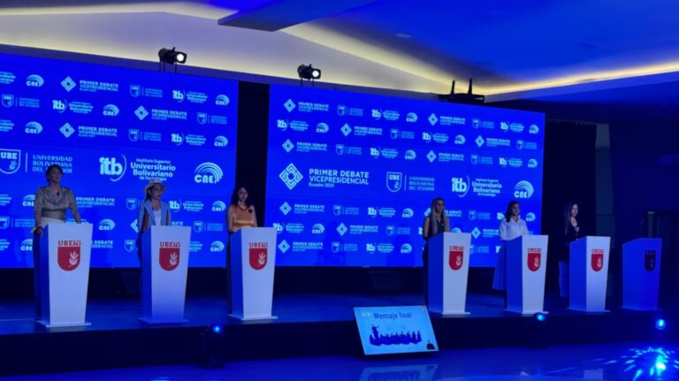(VIDEO) Así se vivió el temblor de Guayaquil durante el debate vicepresidencial