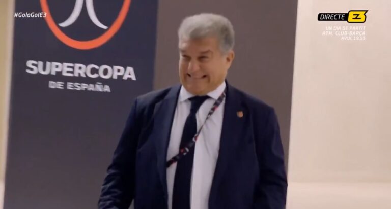 (VIDEO) CON CORTE DE MANGA: La euforia de Laporta tras la medida favorable sobre Olmo y Pau Víctor