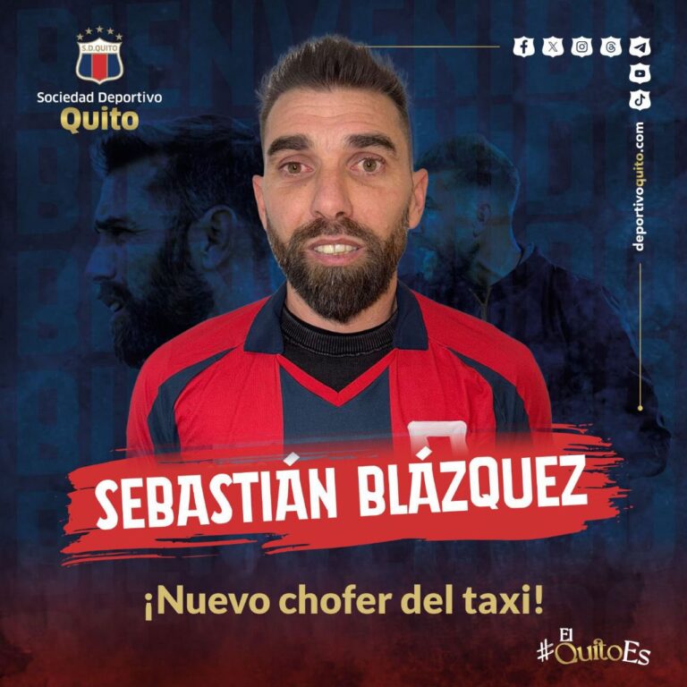 OFICIAL: Sebastián Blázquez, nuevo DT del Deportivo Quito
