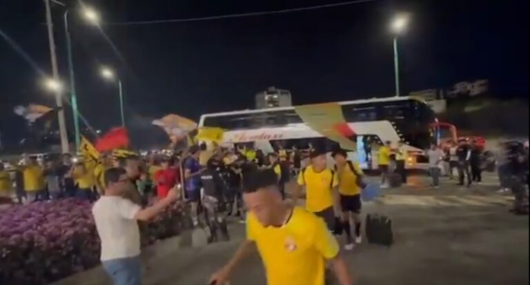 (VIDEO) Barcelona SC llegó a Manta para comenzar su pretemporada