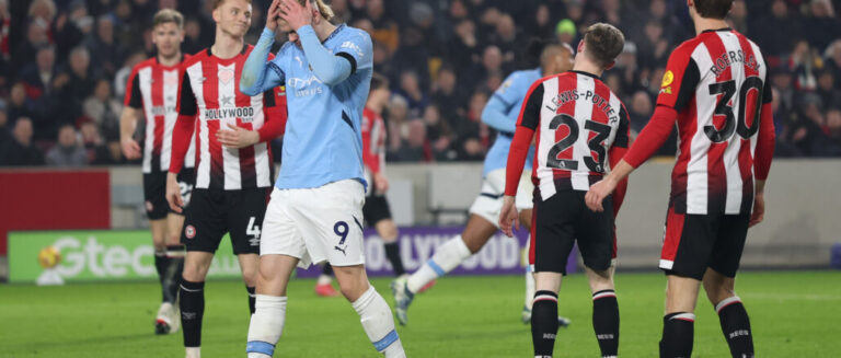 (VIDEO) Manchester City sufrió otra vez en la Premier League: Brentford logró un agónico empate