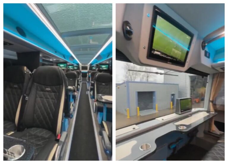 (VIDEO) LUJO SOBRE RUEDAS: El impresionante nuevo bus del Newcastle