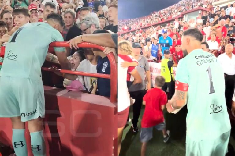 (VIDEO) Crack, dentro y fuera de la cancha: Gran gesto de Galíndez con dos hinchas de Huracán