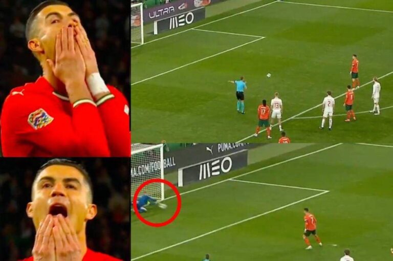 (VIDEO) ‘LE TIRÓ UN PELUCHE’: Así fue el pésimo penal que falló CR7 en el Portugal Vs. Dinamarca