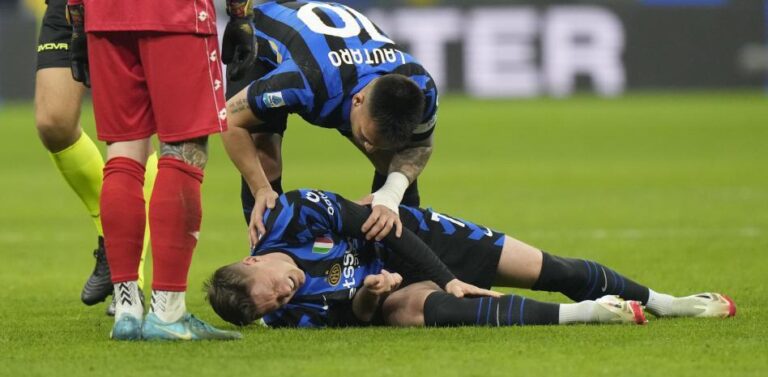 La enfermería del Inter no para de crecer: Zielinski KO varias semanas