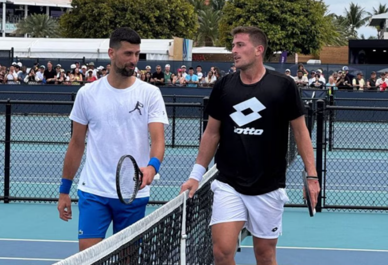 El gesto de Novak Djokovic con Federico Gómez: Más que un entrenamiento, un mensaje de apoyo