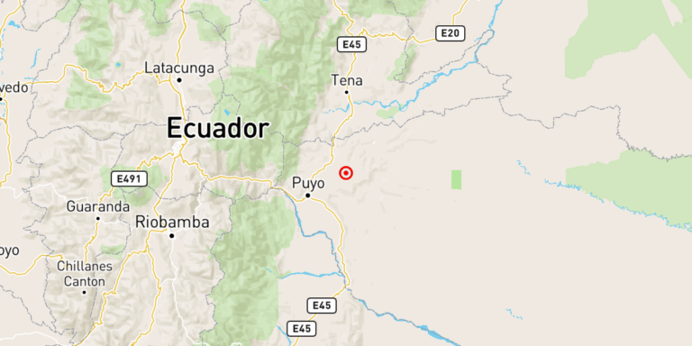 Sismo de 4.4 sacudió Pastaza y se sintió en varias ciudades de Ecuador