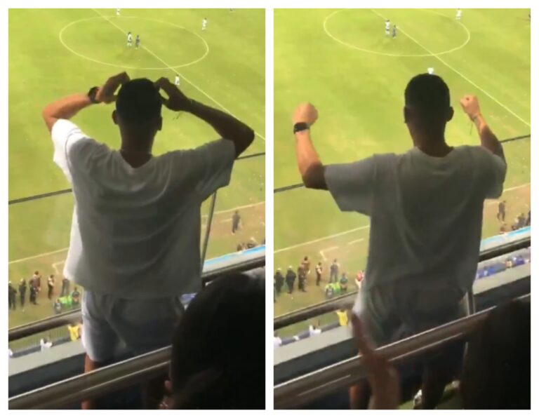 (VIDEO) Así vivió Luis Fernando León la victoria de Emelec ante LDU desde las gradas