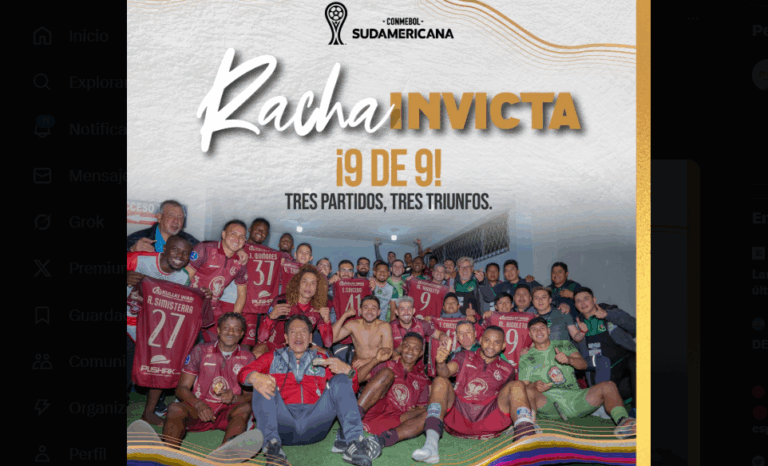 El Mushuc Runa saca pecho de su invicto en Sudamericana