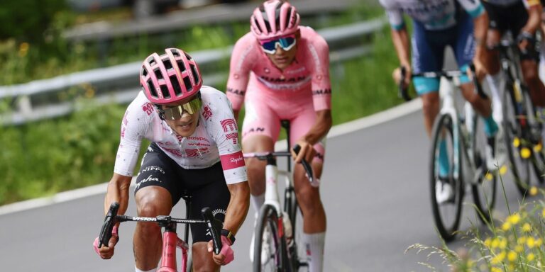 ¡GRAN ETAPA DE LA ‘LOCOMOTORA DE CARCHI’! Richard Carapaz es tercero en el Giro de Italia