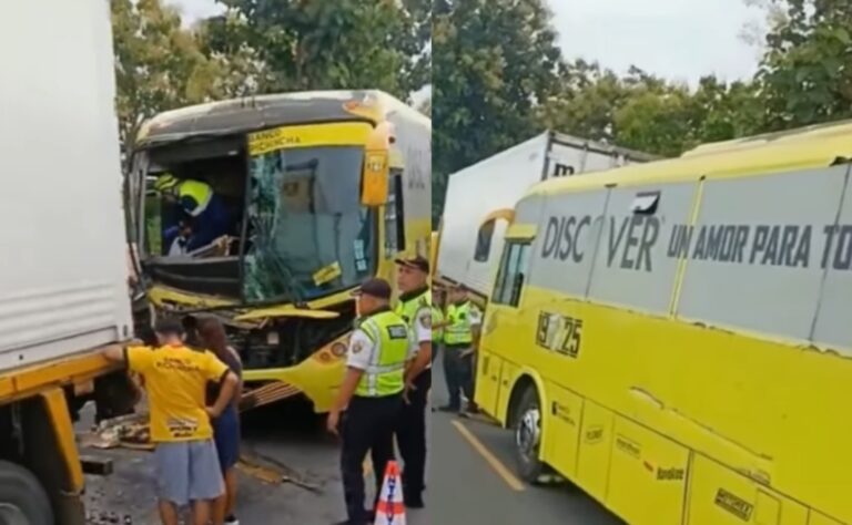 (VIDEO) Bus que llevaba a chicas de inferiores de BSC tuvo un accidente de tránsito