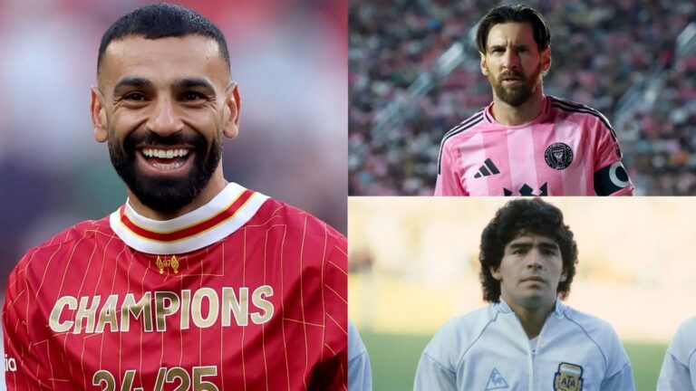 (VIDEO) Mohamed Salah no dudó entre Maradona o Messi y eligió al mejor