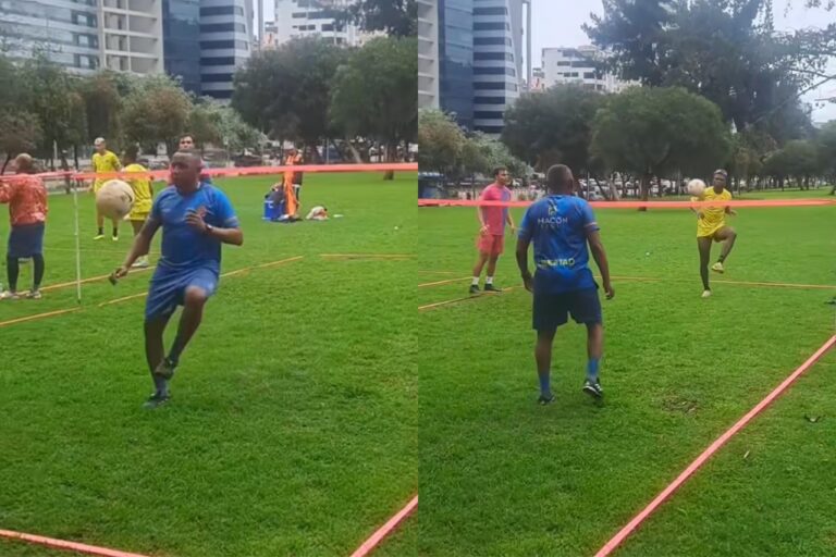 (VIDEO) Jugadores de Libertad entrenaron en el Parque La Carolina, previo al duelo ante LDU
