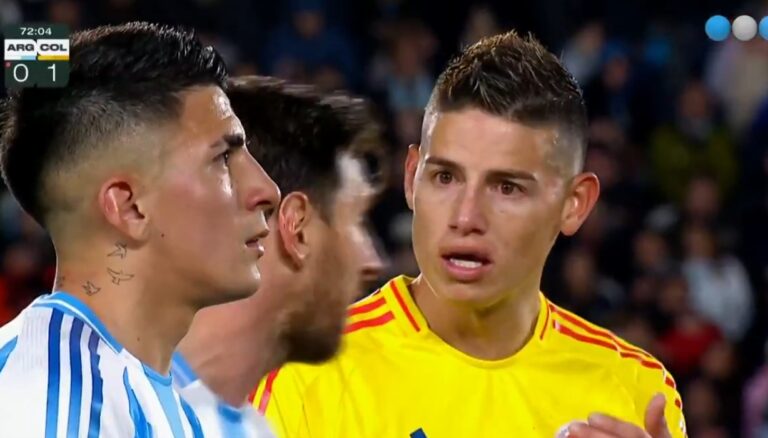 (VIDEO) El picante cruce entre Messi y James Rodríguez