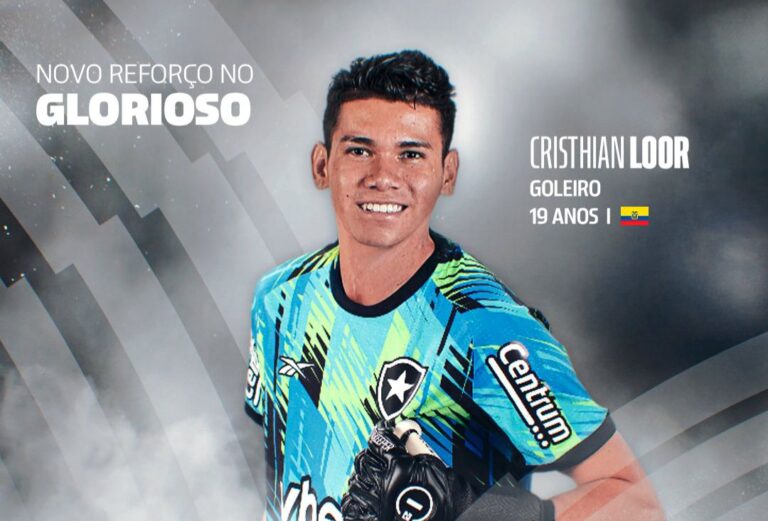 Cristhian Loor fue presentado como nuevo portero de Botafogo