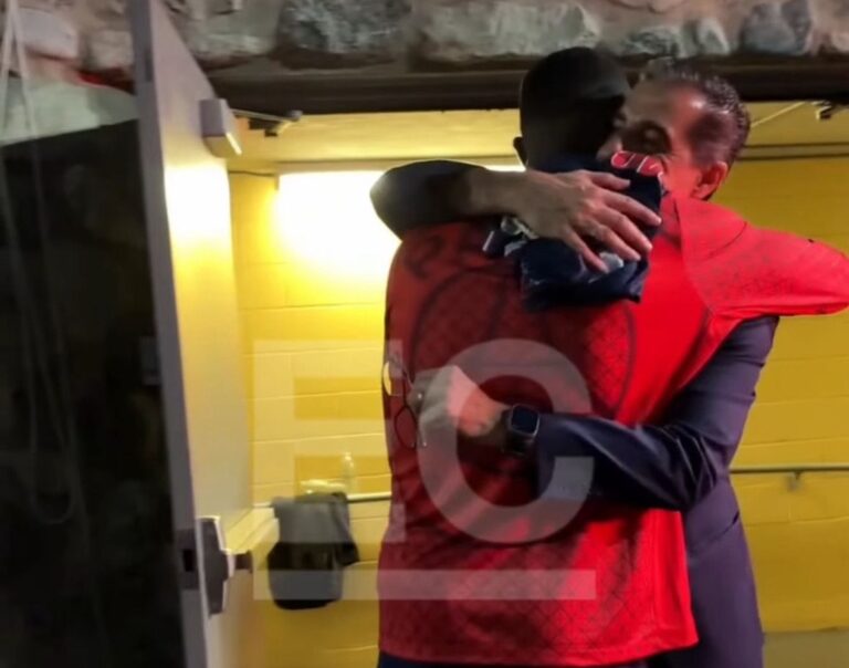 (VIDEO) Se saludaron y Willian Pacho tuvo un lindo gesto con Renato Paiva
