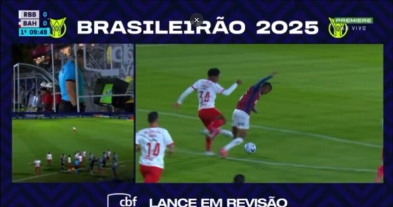 (VIDEO) ¡EXPULSIÓN TEMPRANERA! Hurtado vio la roja directa con Bragantino en menos de 10 minutos