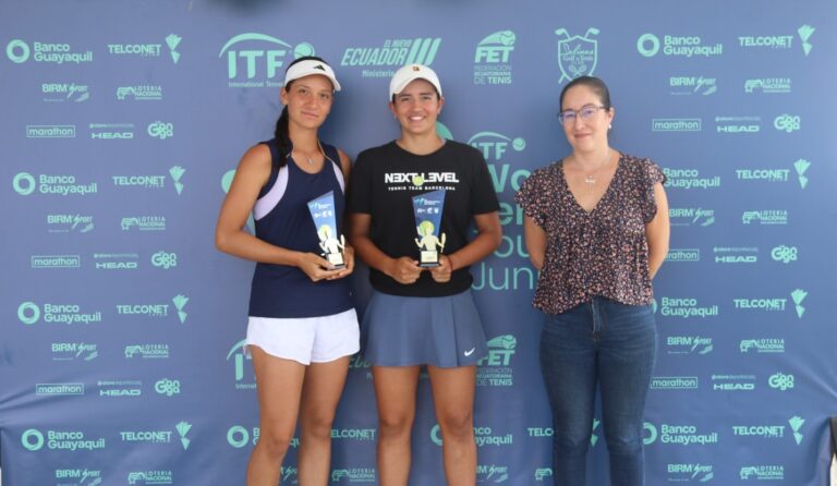 Ecuatorianos Yúnez y Monge, campeones de Internacional Junior en Salinas